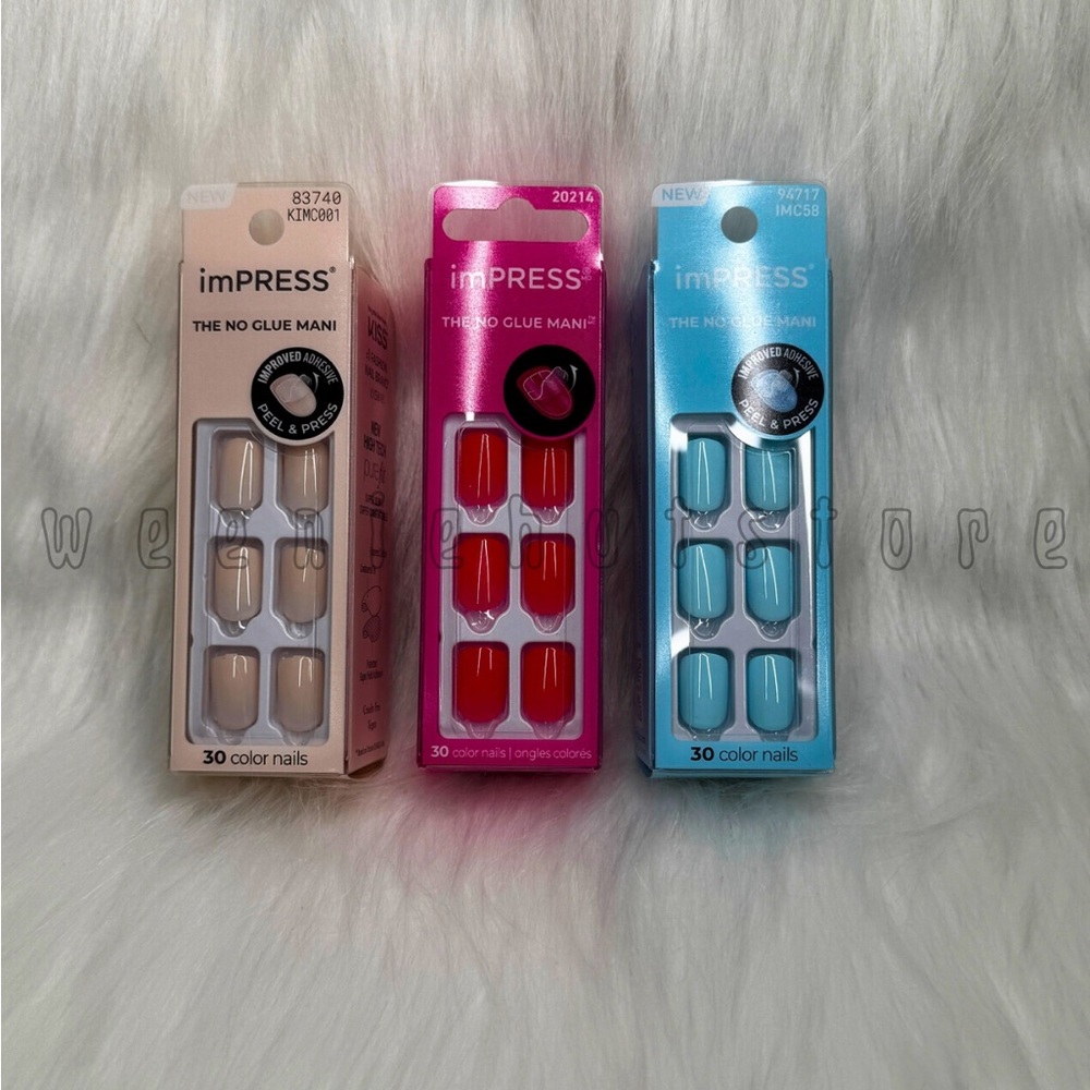 Kiss imPRESS No Glue Mani Press on Nails BNIB x 3